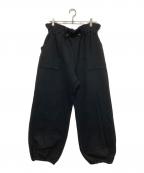 SIIILONシーロン）の古着「University sweat pants」｜ブラック