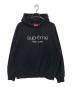 SUPREME（シュプリーム）の古着「Classic Logo Hooded Sweatshirt　クラシックロゴフーデッドスウェットシャツ」｜ブラック