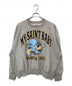 SAINT MICHAELセントマイケル）の古着「BABY MICAHEL SWEAT　ベビーマイケルスウェット　 25AW　SM-HR1-0000-050」｜グレー