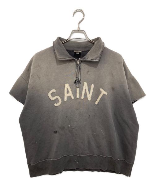 SAINT MICHAEL（セントマイケル）SAINT MICHAEL (セントマイケル) SAINT HALF ZIP SWEAT　セイントハーフジップスウェット　26SS　SM-MK8-0000-052 チャコールグレー サイズ:Lの古着・服飾アイテム