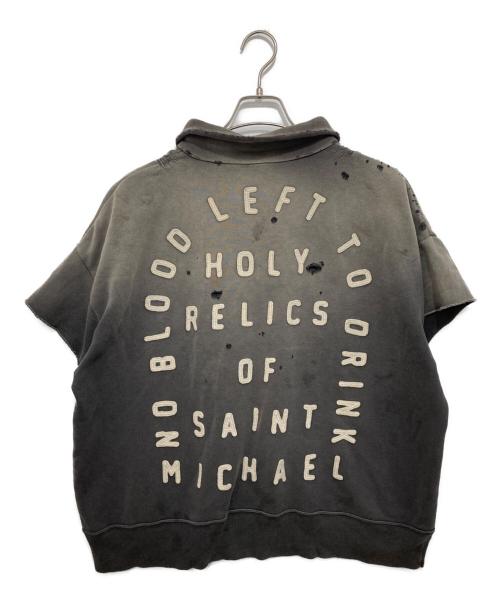 SAINT MICHAEL（セントマイケル）SAINT MICHAEL (セントマイケル) SAINT HALF ZIP SWEAT　セイントハーフジップスウェット　26SS　SM-MK8-0000-052 チャコールグレー サイズ:Lの古着・服飾アイテム