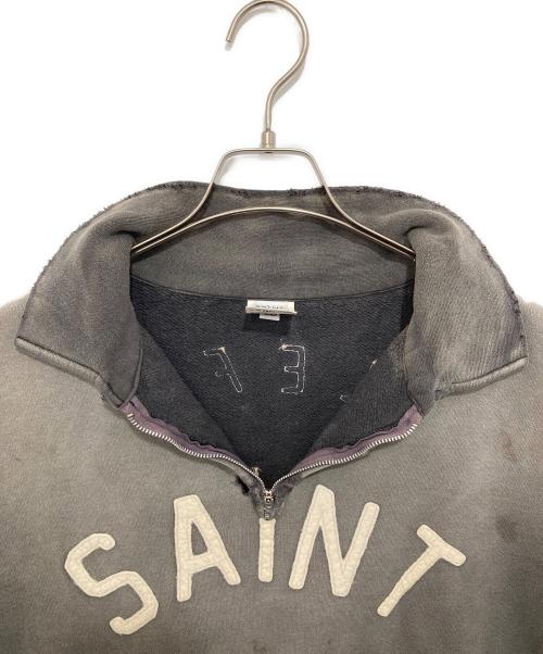 SAINT MICHAEL（セントマイケル）SAINT MICHAEL (セントマイケル) SAINT HALF ZIP SWEAT　セイントハーフジップスウェット　26SS　SM-MK8-0000-052 チャコールグレー サイズ:Lの古着・服飾アイテム
