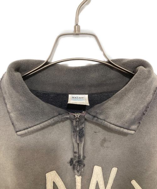 SAINT MICHAEL（セントマイケル）SAINT MICHAEL (セントマイケル) SAINT HALF ZIP SWEAT　セイントハーフジップスウェット　26SS　SM-MK8-0000-052 チャコールグレー サイズ:Lの古着・服飾アイテム
