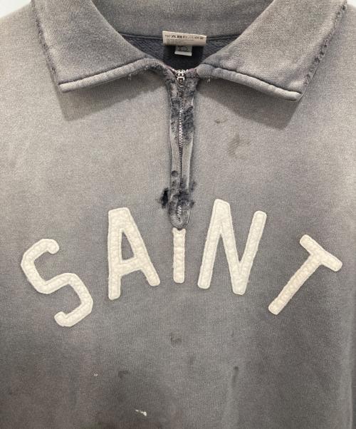 SAINT MICHAEL（セントマイケル）SAINT MICHAEL (セントマイケル) SAINT HALF ZIP SWEAT　セイントハーフジップスウェット　26SS　SM-MK8-0000-052 チャコールグレー サイズ:Lの古着・服飾アイテム