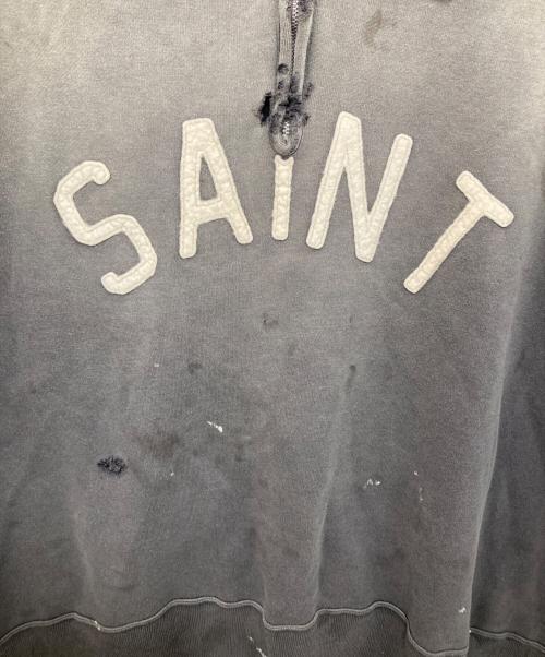SAINT MICHAEL（セントマイケル）SAINT MICHAEL (セントマイケル) SAINT HALF ZIP SWEAT　セイントハーフジップスウェット　26SS　SM-MK8-0000-052 チャコールグレー サイズ:Lの古着・服飾アイテム