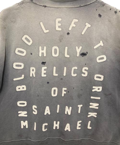 SAINT MICHAEL（セントマイケル）SAINT MICHAEL (セントマイケル) SAINT HALF ZIP SWEAT　セイントハーフジップスウェット　26SS　SM-MK8-0000-052 チャコールグレー サイズ:Lの古着・服飾アイテム