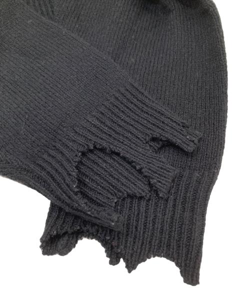 SAINT MICHAEL（セントマイケル）SAINT MICHAEL (セントマイケル) KLF CREW NEECK KNIT クルーネックニット　SM-HR1-0000-C08 ブラック サイズ:Mの古着・服飾アイテム