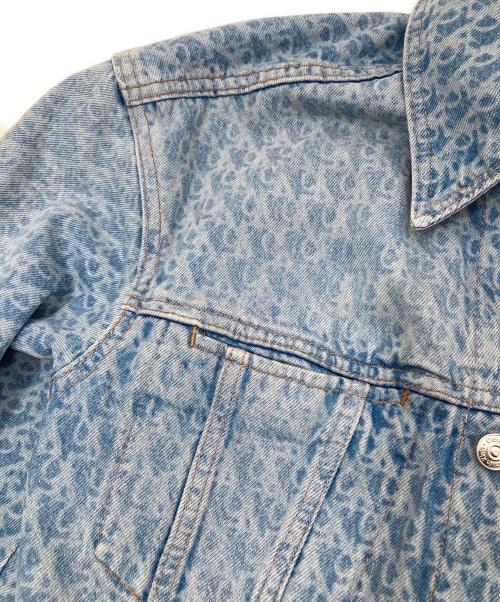 Calvin Klein Jeans（カルバンクラインジーンズ）Calvin Klein Jeans (カルバンクラインジーンズ) モノグラムデニムジャケット インディゴ サイズ:Sの古着・服飾アイテム