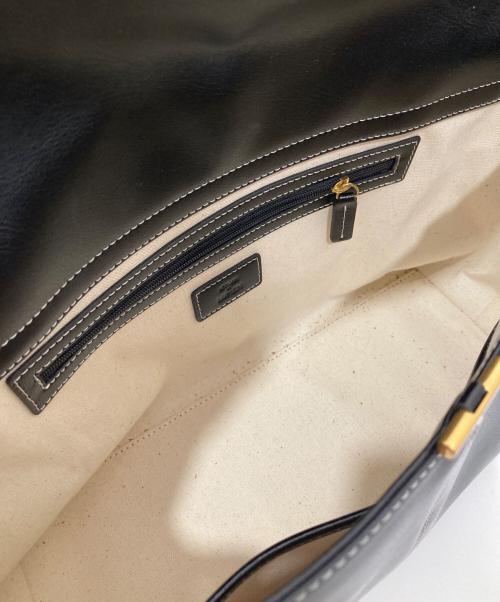 Atelier de LUMEN（アトリエ・ド・ルメン）Atelier de LUMEN (アトリエ・ド・ルメン) PANIER FLAP BAG ブラックの古着・服飾アイテム
