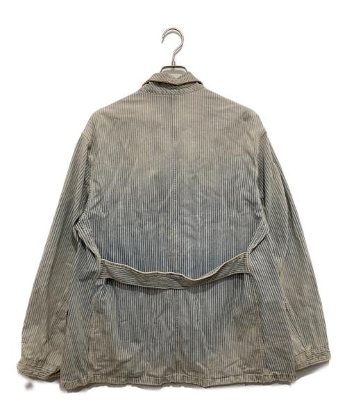 Maison Margiela（メゾンマルジェラ）Maison Margiela (メゾンマルジェラ) ヴィンテージストライプシャツジャケット　21SS　S50DL0457 S30738 ブルー サイズ:40の古着・服飾アイテム