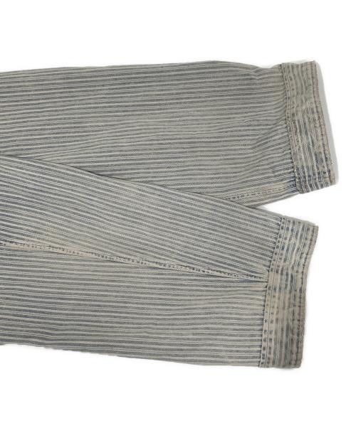 Maison Margiela（メゾンマルジェラ）Maison Margiela (メゾンマルジェラ) ヴィンテージストライプシャツジャケット　21SS　S50DL0457 S30738 ブルー サイズ:40の古着・服飾アイテム