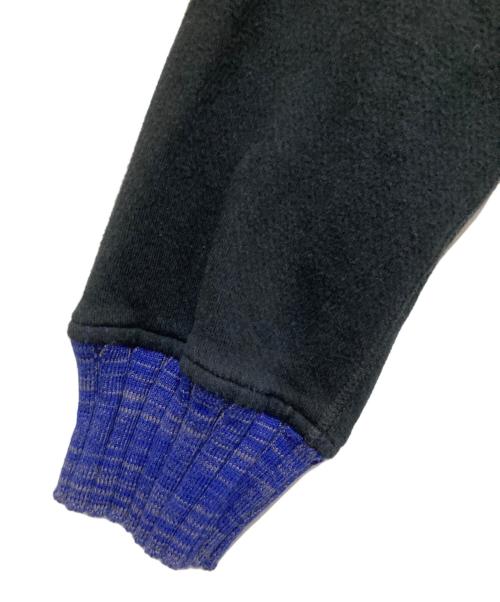 Vivienne Westwood（ヴィヴィアンウエストウッド）Vivienne Westwood (ヴィヴィアンウエストウッド) メッシュリバー裏毛ナッピング起毛ビッグカラーブルゾン 17-12-432007 ブラック サイズ:00の古着・服飾アイテム