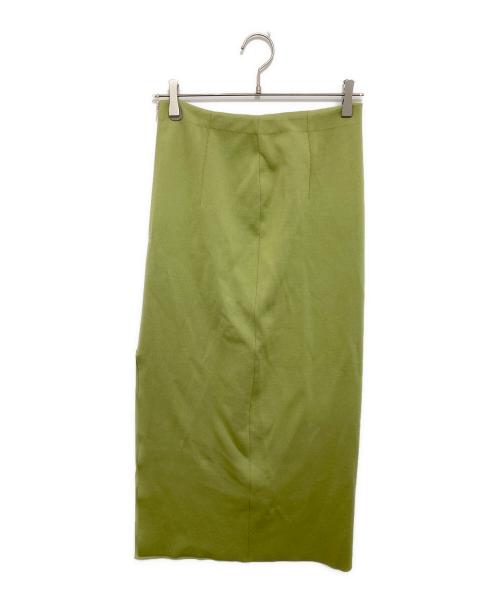 AURALEE（オーラリー）AURALEE (オーラリー) DOUBLE FACED SILK COTTON KNIT SKIRT　ダブルフェイスドシルクコットンニットスカート　A26SS02WF LIGHT GREEN サイズ:1の古着・服飾アイテム