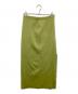AURALEE（オーラリー）の古着「DOUBLE FACED SILK COTTON KNIT SKIRT　ダブルフェイスドシルクコットンニットスカート　A26SS02WF」｜LIGHT GREEN