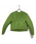 AURALEE（オーラリー）の古着「SPONGE TROPICAL WOOL NO COLLAR BLOUSON」｜黄緑