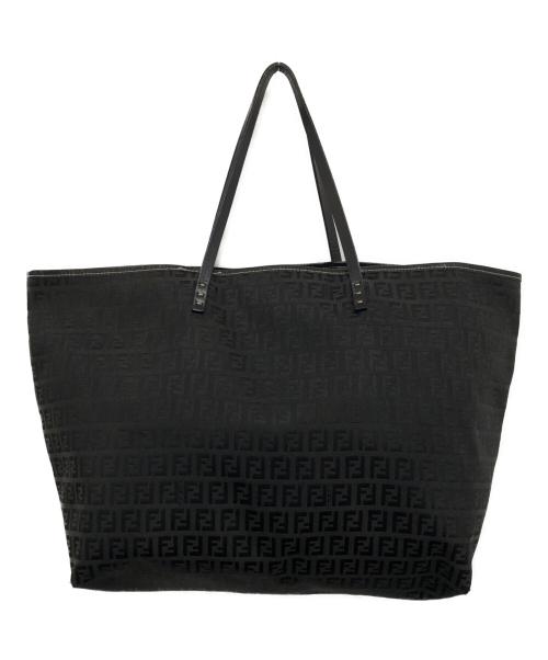 FENDI（フェンディ）FENDI (フェンディ) ズッキーノ トートバッグ ブラックの古着・服飾アイテム