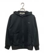 PLAY COMME des GARCONSプレイコムデギャルソン）の古着「ブラック ハート ジップアップ ジャージパーカー」｜ブラック