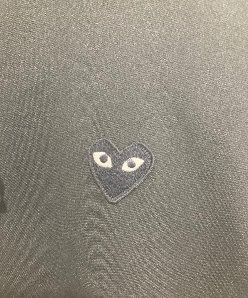PLAY COMME des GARCONS（プレイコムデギャルソン）PLAY COMME des GARCONS (プレイコムデギャルソン) ブラック ハート ジップアップ ジャージパーカー ブラック サイズ:Lの古着・服飾アイテム