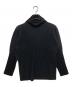 HOMME PLISSE ISSEY MIYAKE（オム プリッセ イッセイ ミヤケ）の古着「モックネックプリーツプルオーバートップス」｜ブラック