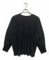 HOMME PLISSE ISSEY MIYAKE (オム プリッセ イッセイ ミヤケ) プリーツカットソー ブラック サイズ:3：15000円