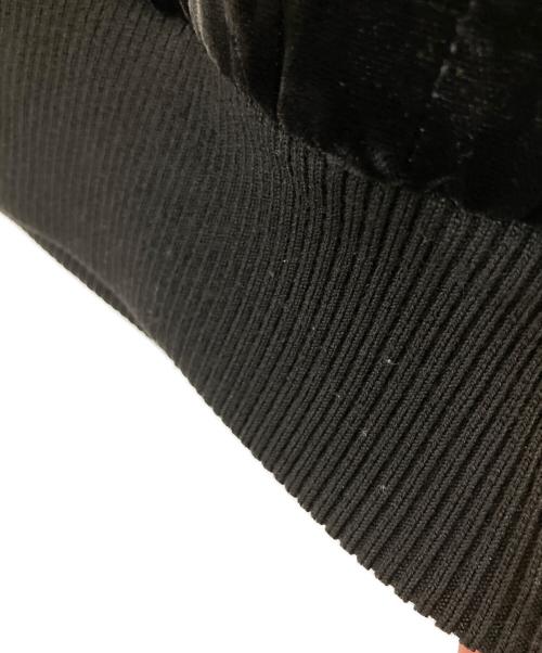CHANEL（シャネル）CHANEL (シャネル) ベロアキルティングボンバージャケット ブラック サイズ:40の古着・服飾アイテム