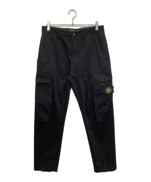 STONE ISLAND（ストーンアイランド）STONE ISLAND (ストーンアイランド) REGULAR FIT カーゴパンツ ブラック サイズ:32の古着・服飾アイテム