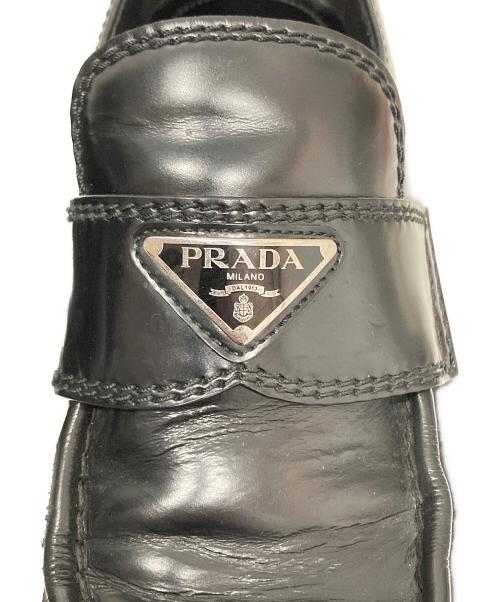 PRADA（プラダ）PRADA (プラダ) ローファー ブラック サイズ:6の古着・服飾アイテム