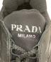 中古・古着 PRADA (プラダ) ペガサス レザースニーカー ブラック サイズ:6：25000円