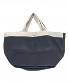 Herve Chapelierエルベシャプリエ）の古着「707GP リュクス 舟形トートM」｜NAVY-ARGENT