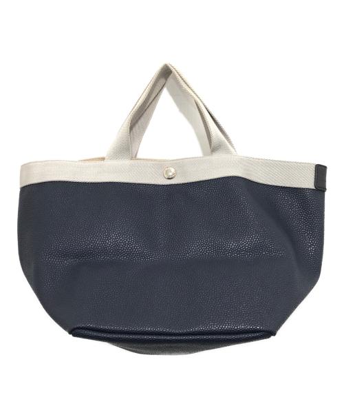 Herve Chapelier（エルベシャプリエ）Herve Chapelier (エルベシャプリエ) 707GP リュクス 舟形トートM NAVY-ARGENTの古着・服飾アイテム