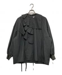 ENFOLD（エンフォルド）の古着「NECK-PARTS PULLOVER」｜グレー