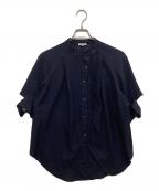 ENFOLDエンフォルド）の古着「TWO-WAY NECK BLOUSE」｜ネイビー