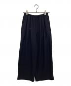ENFOLDエンフォルド）の古着「RELAX ELASTIC WIDE-TROUSERS」｜ネイビー