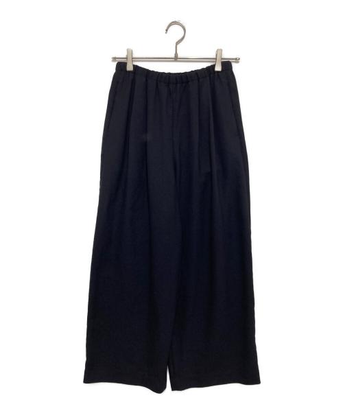 ENFOLD（エンフォルド）ENFOLD (エンフォルド) RELAX ELASTIC WIDE-TROUSERS ネイビー サイズ:36の古着・服飾アイテム