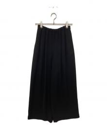 ENFOLD（エンフォルド）の古着「RELAX ELASTIC WIDE-TROUSERS」｜ブラック