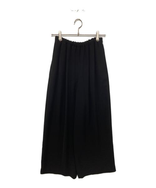 ENFOLD（エンフォルド）ENFOLD (エンフォルド) RELAX ELASTIC WIDE-TROUSERS ブラック サイズ:36の古着・服飾アイテム