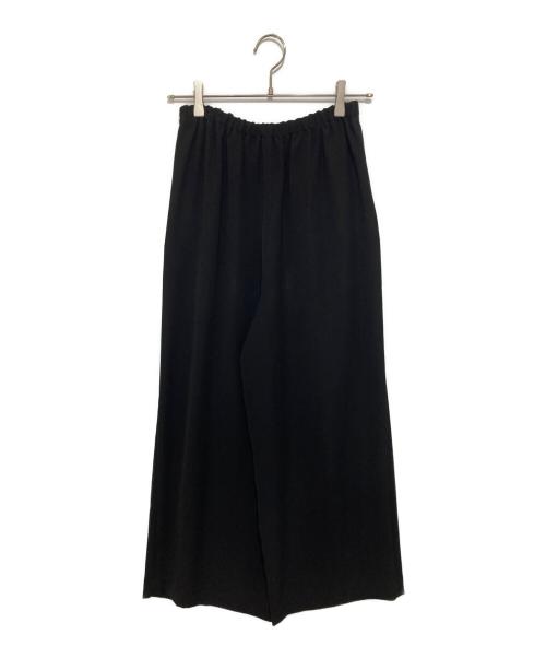 ENFOLD（エンフォルド）ENFOLD (エンフォルド) RELAX ELASTIC WIDE-TROUSERS ブラック サイズ:36の古着・服飾アイテム