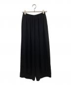 ENFOLDエンフォルド）の古着「TUCK-HEM WIDE-COCOON PANTS」｜ブラック