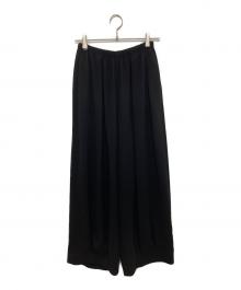 ENFOLD（エンフォルド）の古着「TUCK-HEM WIDE-COCOON PANTS」｜ブラック