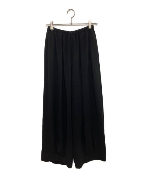 ENFOLD（エンフォルド）ENFOLD (エンフォルド) TUCK-HEM WIDE-COCOON PANTS ブラック サイズ:36の古着・服飾アイテム
