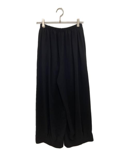 ENFOLD（エンフォルド）ENFOLD (エンフォルド) TUCK-HEM WIDE-COCOON PANTS ブラック サイズ:36の古着・服飾アイテム