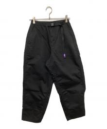 THE NORTHFACE PURPLELABEL（ザ・ノースフェイス パープルレーベル）の古着「ストレッチツイルワイドテーパードパンツ/NT5302N」｜ブラック
