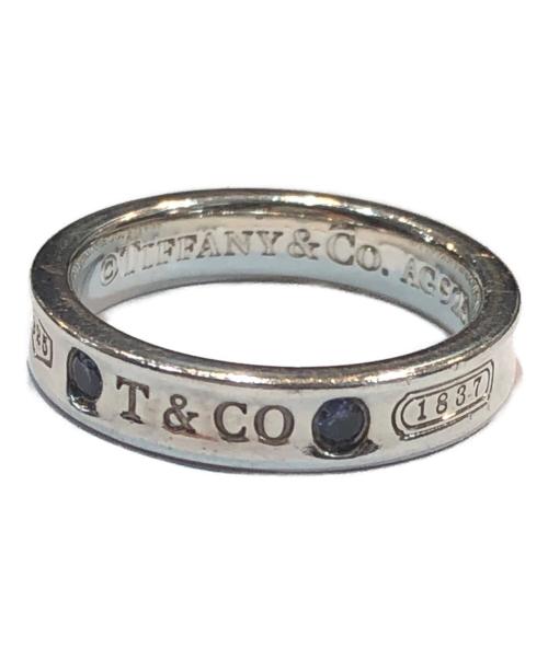 TIFFANY & Co.（ティファニー）TIFFANY & Co. (ティファニー) 1837 ナロー リング サファイヤ SILVER925 スターリングシルバー ラウンドサファイヤ シルバー サイズ:-の古着・服飾アイテム