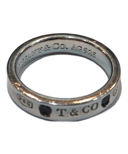 TIFFANY & Co.（ティファニー）TIFFANY & Co. (ティファニー) 1837 ナロー リング サファイヤ SILVER925 スターリングシルバー ラウンドサファイヤ シルバー サイズ:-の古着・服飾アイテム