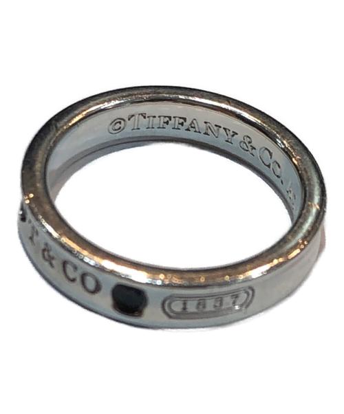 TIFFANY & Co.（ティファニー）TIFFANY & Co. (ティファニー) 1837 ナロー リング サファイヤ SILVER925 スターリングシルバー ラウンドサファイヤ シルバー サイズ:-の古着・服飾アイテム