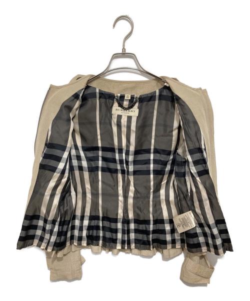 BURBERRY LONDON（バーバリーロンドン）BURBERRY LONDON (バーバリーロンドン) リネンノーカラージャケット　3722275 ベージュ サイズ:３８の古着・服飾アイテム