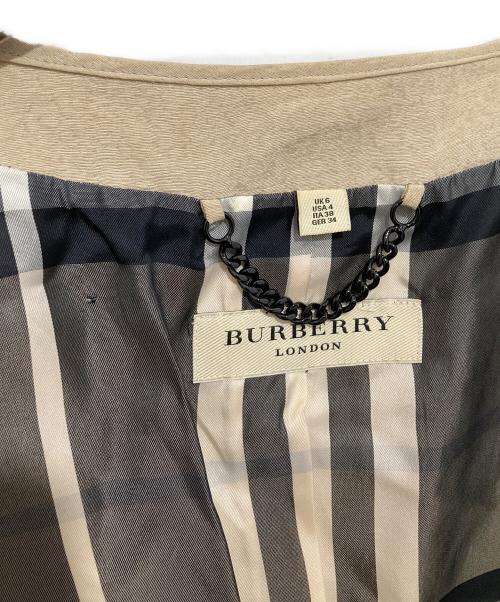 BURBERRY LONDON（バーバリーロンドン）BURBERRY LONDON (バーバリーロンドン) リネンノーカラージャケット　3722275 ベージュ サイズ:３８の古着・服飾アイテム