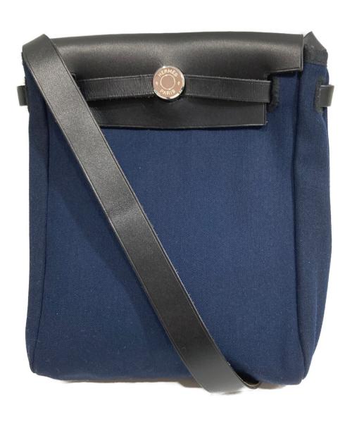 HERMES（エルメス）HERMES (エルメス) エールバッグTPM ブラック×ネイビーの古着・服飾アイテム