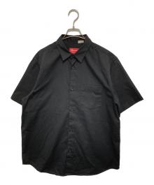 SUPREME（シュプリーム）の古着「Croc Patch S/S Work Shirt　クロコパッチショートスリーブワークシャツ」｜ブラック