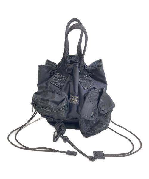 PORTER（ポーター）PORTER (ポーター) SCARF TOTE WITH POUCHES　スカーフトートウィズポーチズ 502-05960 ブラックの古着・服飾アイテム